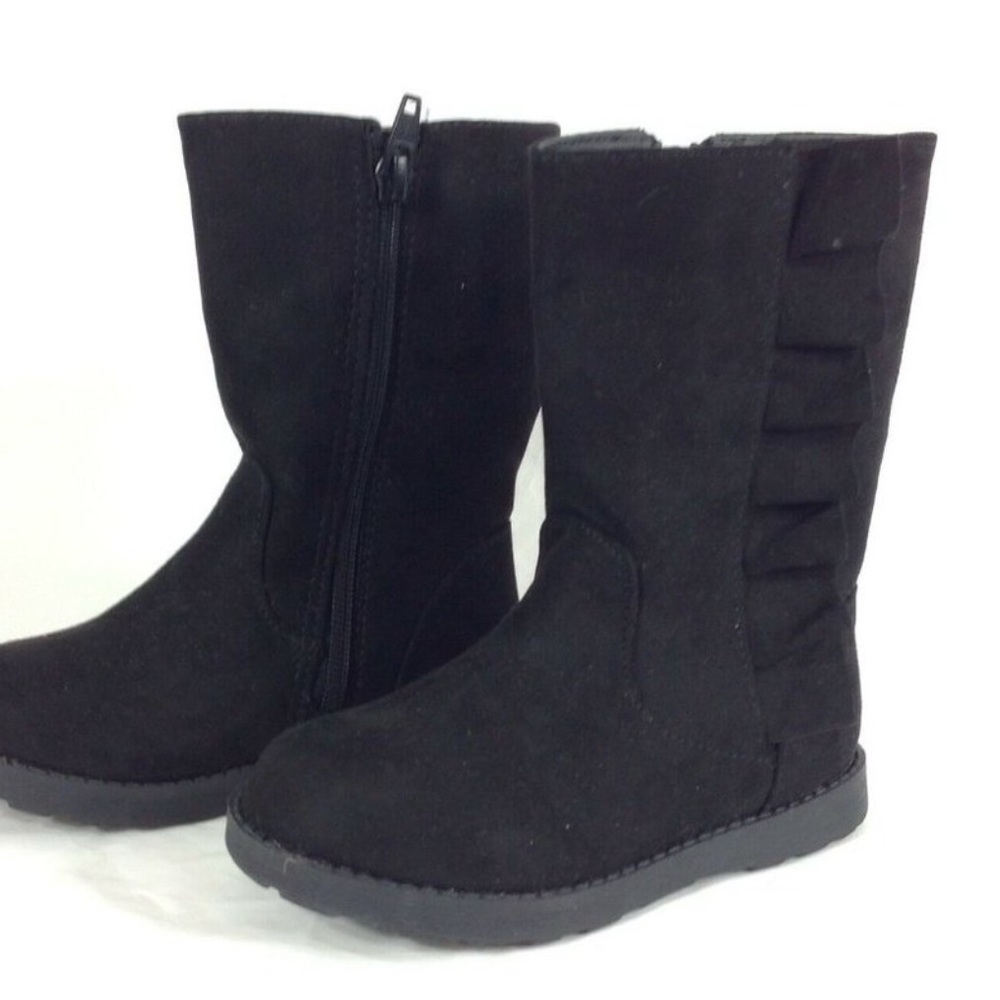NWT Cat & Jack Toddler Girls Reva Boots Ruffle 10